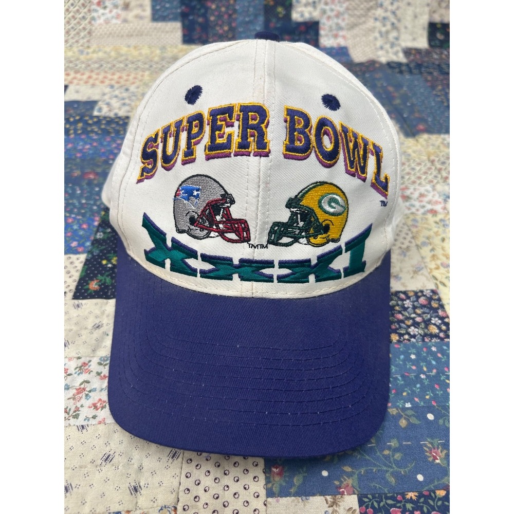Super Bowl XXXI Green Bay Packers Patriots Hat NFL Snapback NWT Vintage 90's